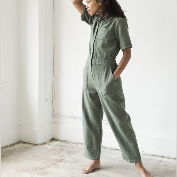 Lacausa Milwood Jumpsuit - Seaweed - Picture 2 of 6